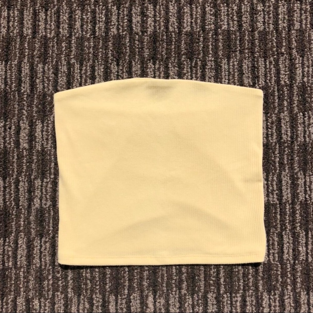 American Eagle soft & sexy light yellow tube top